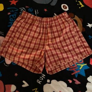 Red brandy Melville logan shorts
